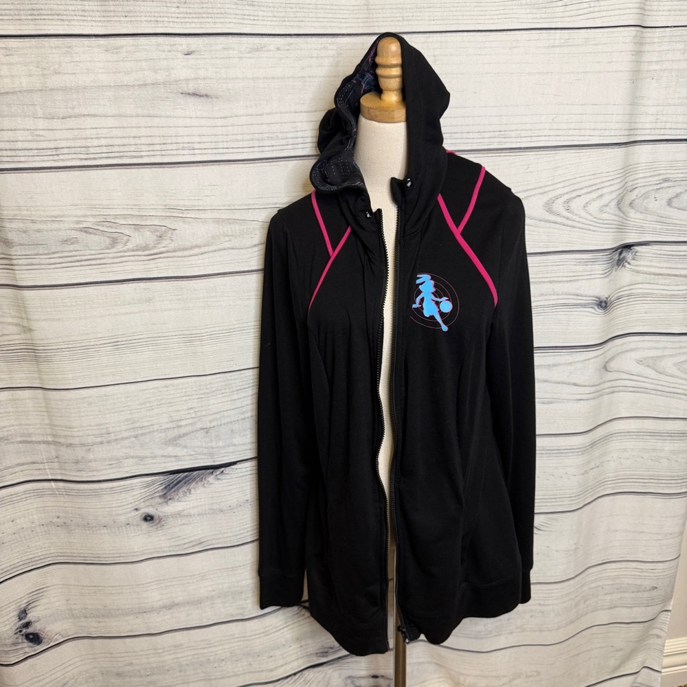 Torrid Black Hoodie with Pink and Blue Accents, Space Jam